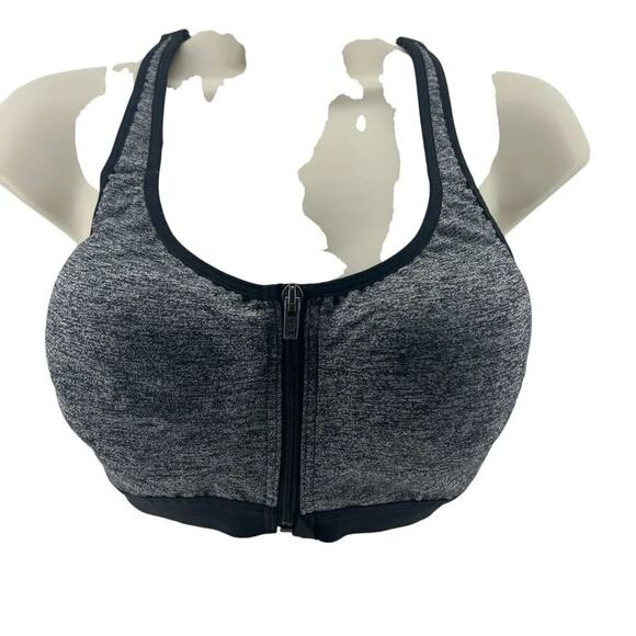 Victoria Secret Sport Space Grey Front Closure Underwire Sports Bra 36D - Picture 1 of 7